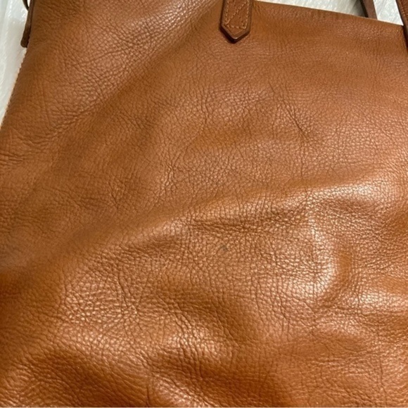 Madewell weathered brown leather tote bag - Picture 10 of 14